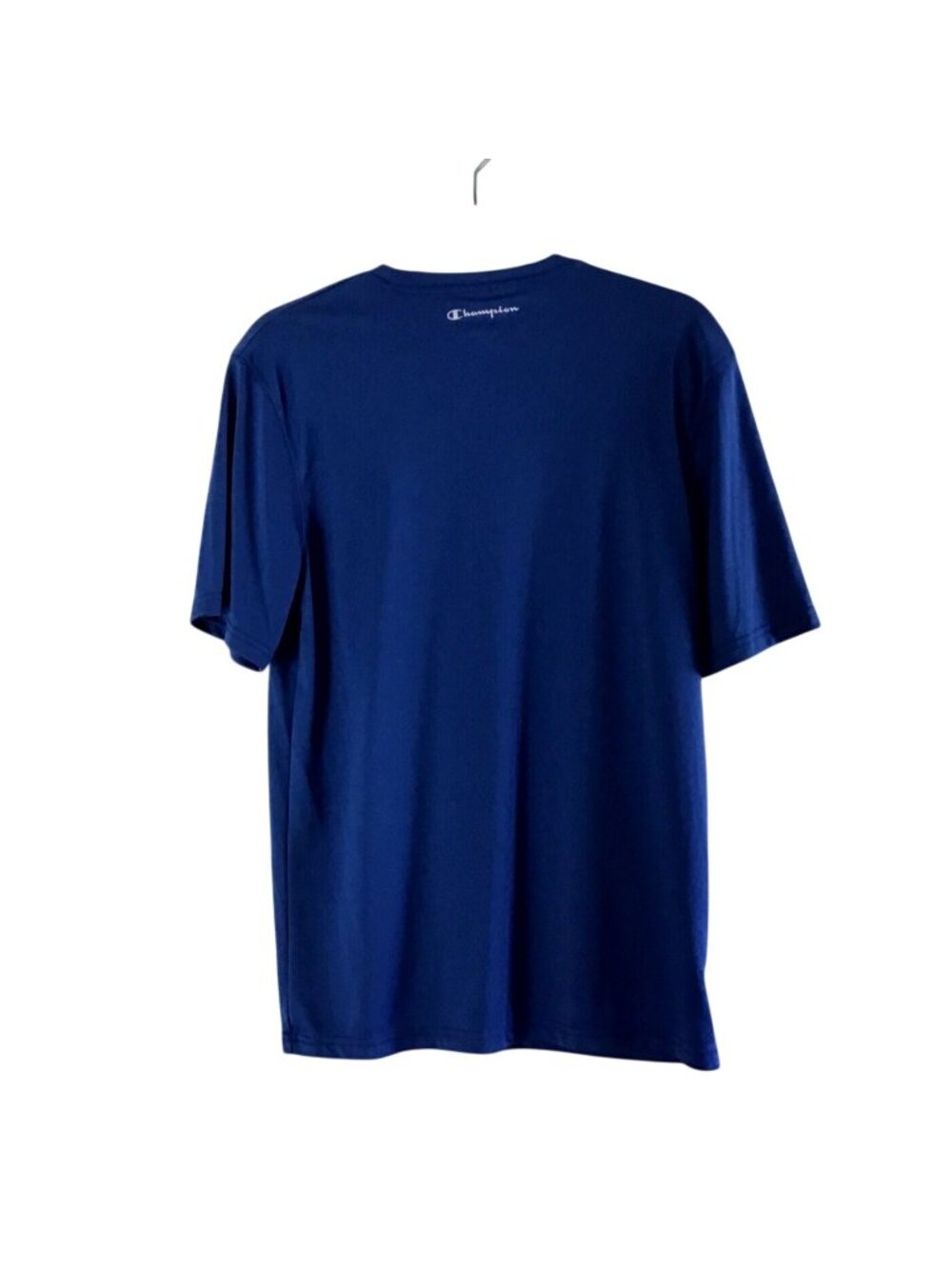 CHAMPION- MENS BLUE BASIC SHORT SLEEVE CREW NECK LIGHT WEIGHT T-SHIRT SIZE SMALL - Picture 2 of 6